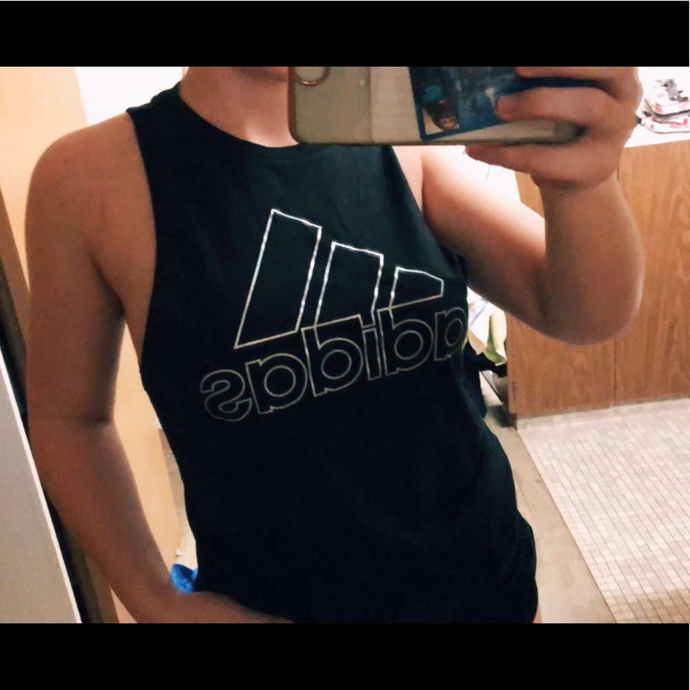 Adidas cut off t shirt